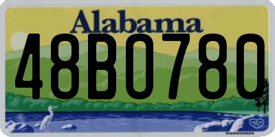 AL license plate 48BO780
