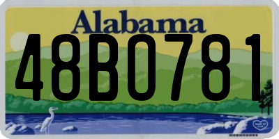AL license plate 48BO781