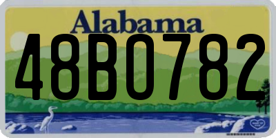 AL license plate 48BO782