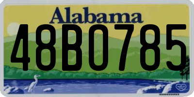 AL license plate 48BO785