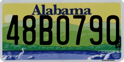 AL license plate 48BO790