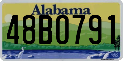AL license plate 48BO791