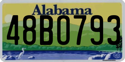 AL license plate 48BO793