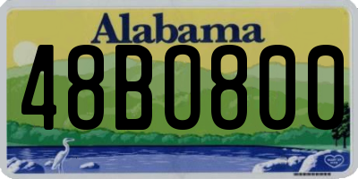 AL license plate 48BO800