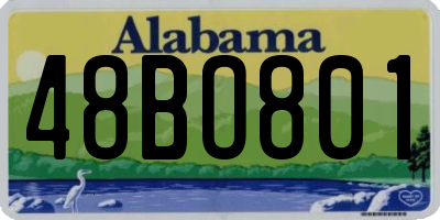 AL license plate 48BO801