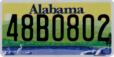 AL license plate 48BO802