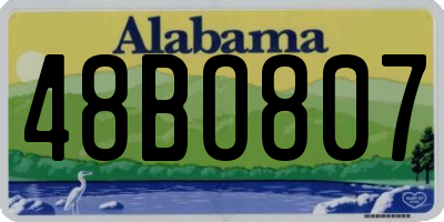 AL license plate 48BO807