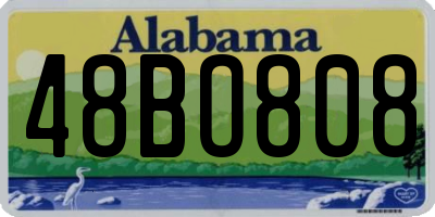 AL license plate 48BO808