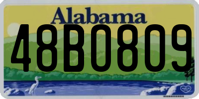 AL license plate 48BO809