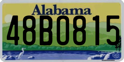 AL license plate 48BO815