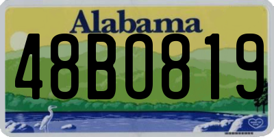 AL license plate 48BO819