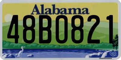 AL license plate 48BO821