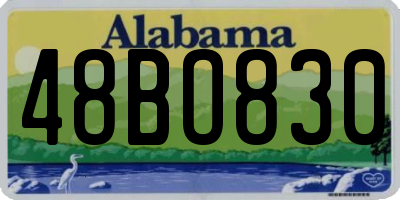 AL license plate 48BO830