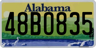 AL license plate 48BO835