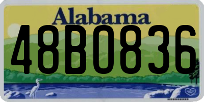 AL license plate 48BO836