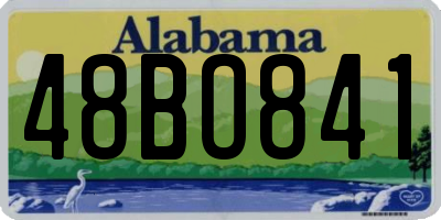 AL license plate 48BO841