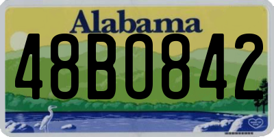 AL license plate 48BO842