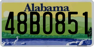 AL license plate 48BO851