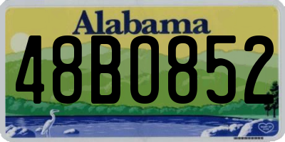 AL license plate 48BO852
