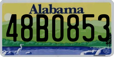 AL license plate 48BO853