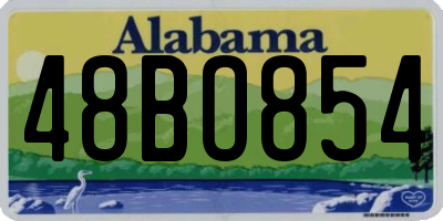 AL license plate 48BO854