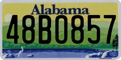 AL license plate 48BO857