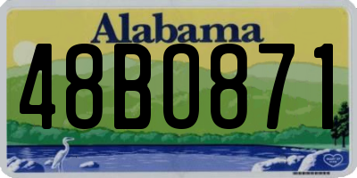 AL license plate 48BO871
