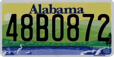 AL license plate 48BO872