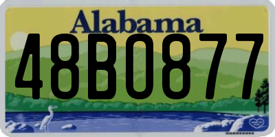 AL license plate 48BO877