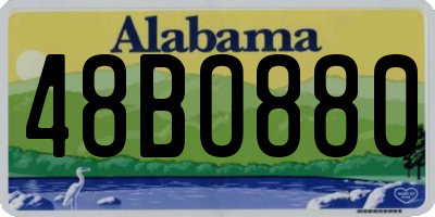 AL license plate 48BO880