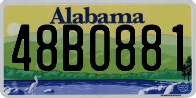 AL license plate 48BO881