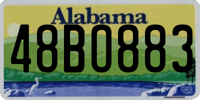 AL license plate 48BO883