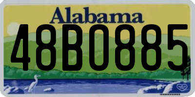 AL license plate 48BO885