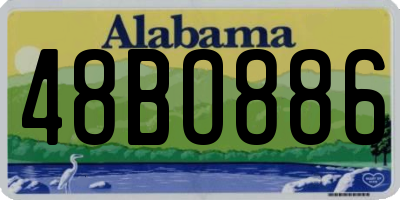 AL license plate 48BO886