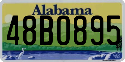 AL license plate 48BO895