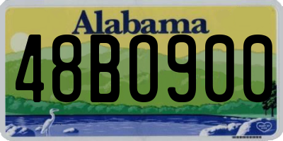 AL license plate 48BO900