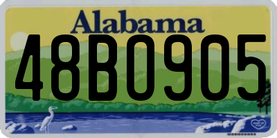 AL license plate 48BO905