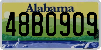 AL license plate 48BO909