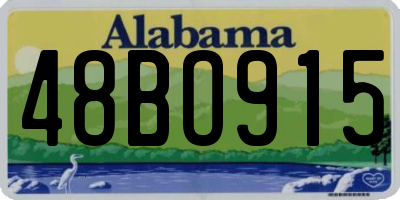 AL license plate 48BO915