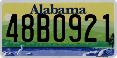 AL license plate 48BO921