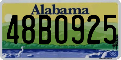 AL license plate 48BO925