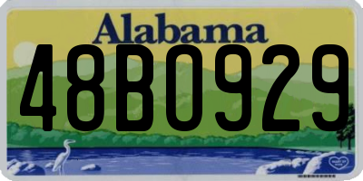 AL license plate 48BO929