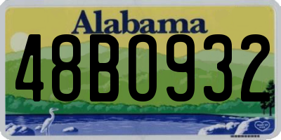 AL license plate 48BO932
