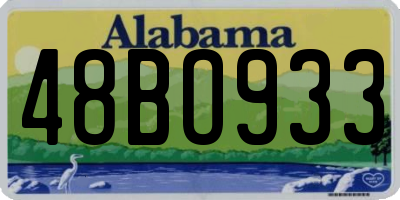 AL license plate 48BO933