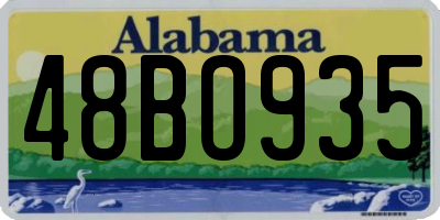 AL license plate 48BO935