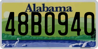 AL license plate 48BO940