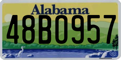 AL license plate 48BO957