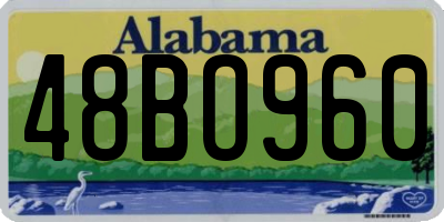 AL license plate 48BO960