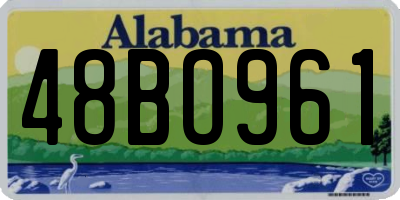 AL license plate 48BO961