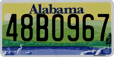 AL license plate 48BO967